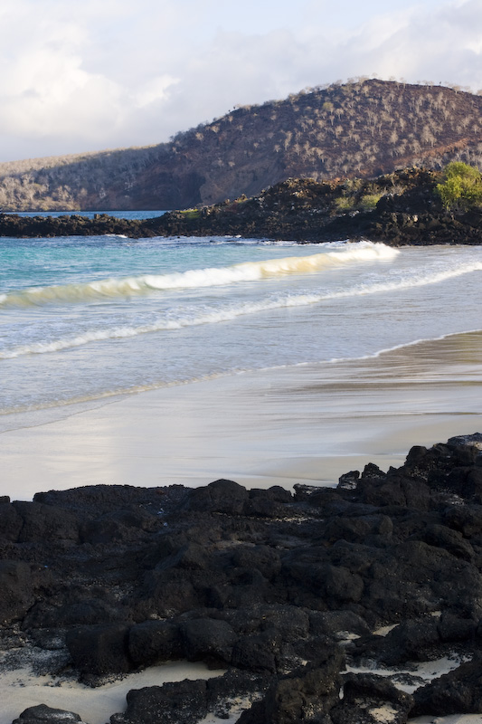 Lava Flow On Beach